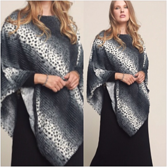Softest Ever FauxFur Sweater Poncho OS - Picture 5 of 8